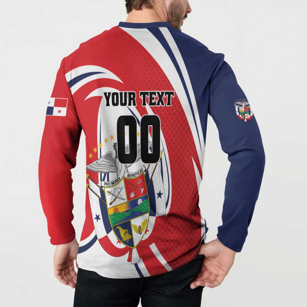 Custom Panama Rugby Button Sweatshirt Diablos Rojos Go Champions