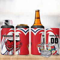 Custom Panama Rugby 4 in 1 Can Cooler Tumbler Diablos Rojos Go Champions