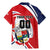 Custom Panama Rugby Family Matching Mermaid Dress and Hawaiian Shirt Diablos Rojos Go Champions