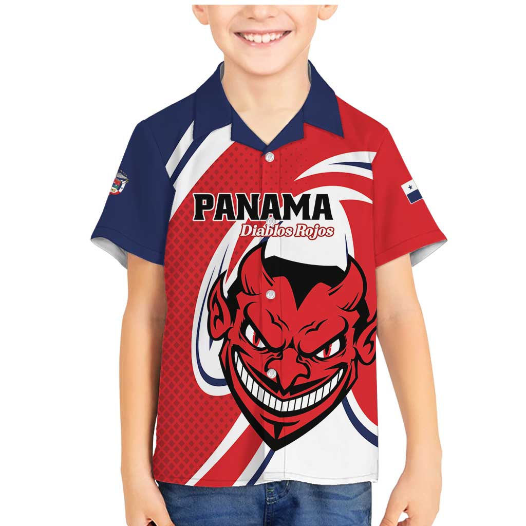 Custom Panama Rugby Family Matching Mermaid Dress and Hawaiian Shirt Diablos Rojos Go Champions