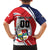 Custom Panama Rugby Family Matching Off The Shoulder Long Sleeve Dress and Hawaiian Shirt Diablos Rojos Go Champions