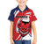 Custom Panama Rugby Family Matching Off The Shoulder Long Sleeve Dress and Hawaiian Shirt Diablos Rojos Go Champions