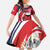 Custom Panama Rugby Family Matching Off Shoulder Maxi Dress and Hawaiian Shirt Diablos Rojos Go Champions