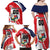 Custom Panama Rugby Family Matching Off Shoulder Maxi Dress and Hawaiian Shirt Diablos Rojos Go Champions