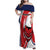Custom Panama Rugby Family Matching Off Shoulder Maxi Dress and Hawaiian Shirt Diablos Rojos Go Champions