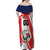 Custom Panama Rugby Family Matching Off Shoulder Maxi Dress and Hawaiian Shirt Diablos Rojos Go Champions