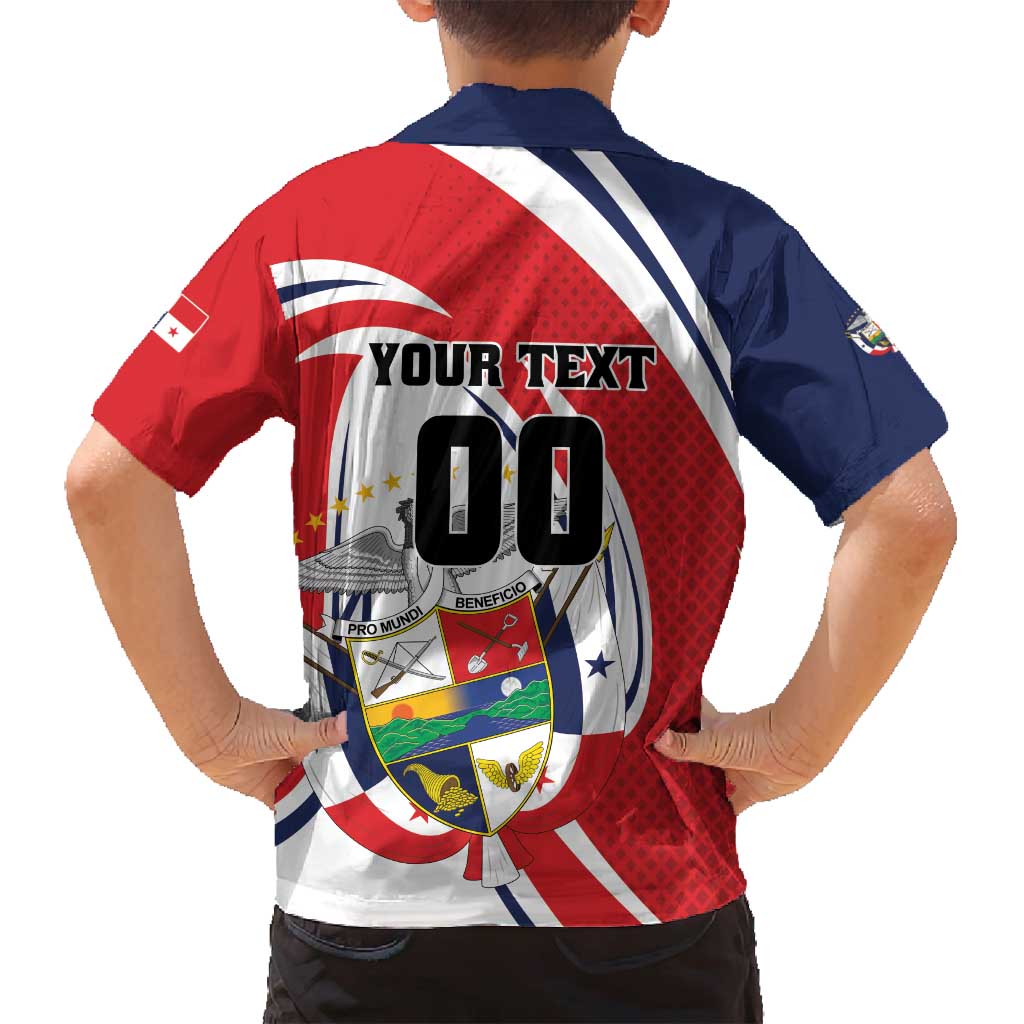 Custom Panama Rugby Family Matching Off Shoulder Short Dress and Hawaiian Shirt Diablos Rojos Go Champions