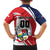 Custom Panama Rugby Family Matching Off Shoulder Short Dress and Hawaiian Shirt Diablos Rojos Go Champions