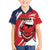 Custom Panama Rugby Family Matching Off Shoulder Short Dress and Hawaiian Shirt Diablos Rojos Go Champions