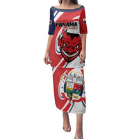 Custom Panama Rugby Family Matching Puletasi and Hawaiian Shirt Diablos Rojos Go Champions