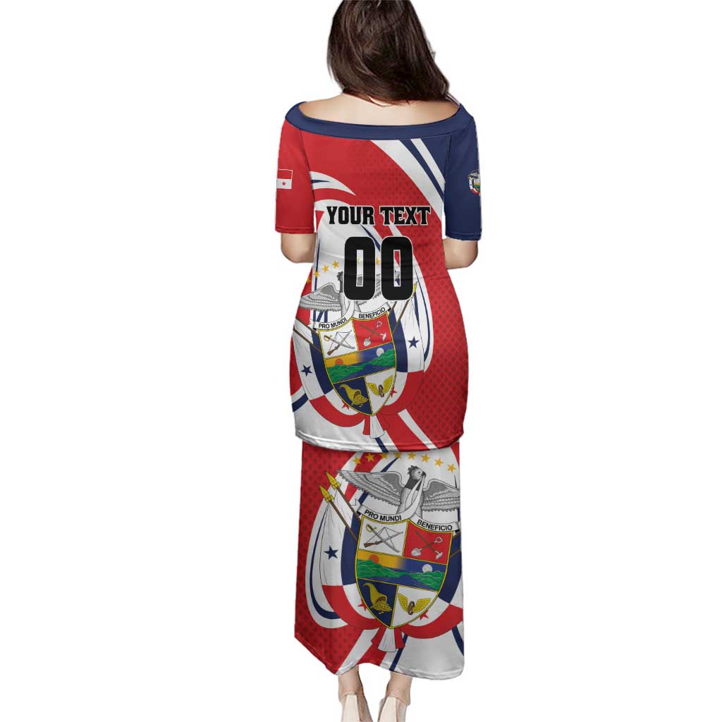 Custom Panama Rugby Family Matching Puletasi and Hawaiian Shirt Diablos Rojos Go Champions