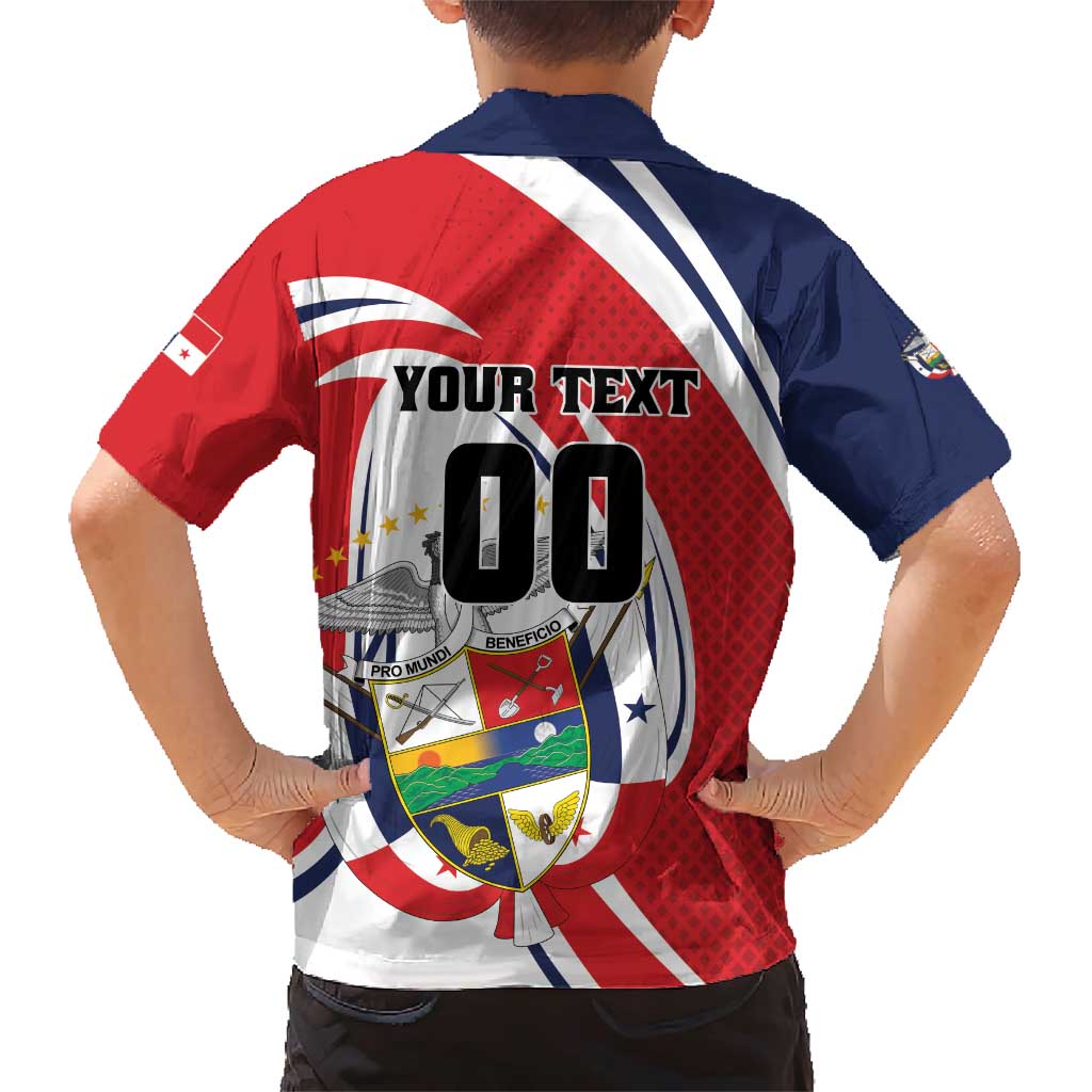 Custom Panama Rugby Family Matching Short Sleeve Bodycon Dress and Hawaiian Shirt Diablos Rojos Go Champions