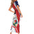 Custom Panama Rugby Family Matching Short Sleeve Bodycon Dress and Hawaiian Shirt Diablos Rojos Go Champions