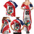 Custom Panama Rugby Family Matching Summer Maxi Dress and Hawaiian Shirt Diablos Rojos Go Champions