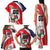 Custom Panama Rugby Family Matching Tank Maxi Dress and Hawaiian Shirt Diablos Rojos Go Champions