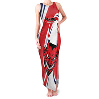 Custom Panama Rugby Family Matching Tank Maxi Dress and Hawaiian Shirt Diablos Rojos Go Champions