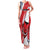 Custom Panama Rugby Family Matching Tank Maxi Dress and Hawaiian Shirt Diablos Rojos Go Champions