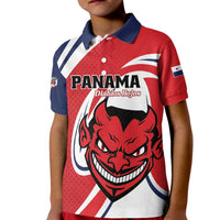 Custom Panama Rugby Kid Polo Shirt Diablos Rojos Go Champions
