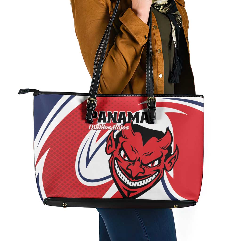 Panama Rugby Leather Tote Bag Diablos Rojos Go Champions