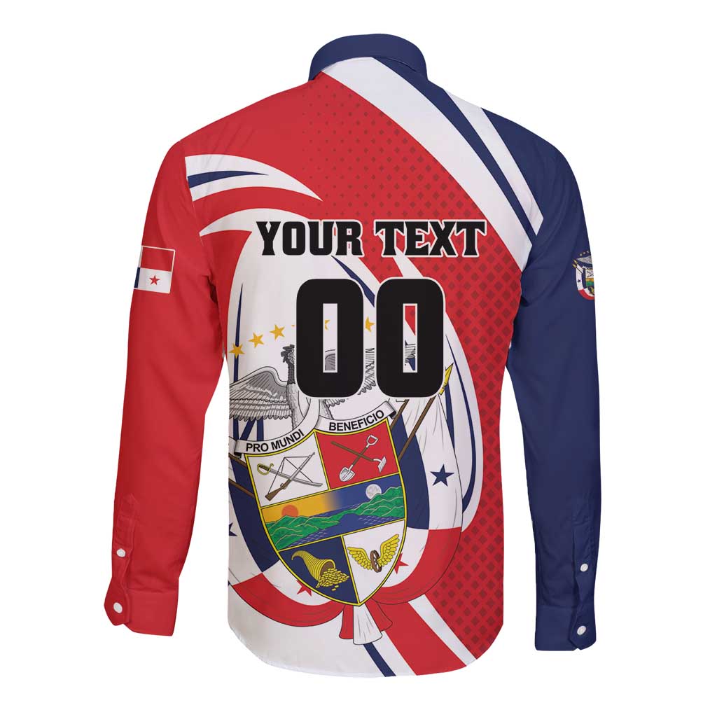 Custom Panama Rugby Long Sleeve Button Shirt Diablos Rojos Go Champions
