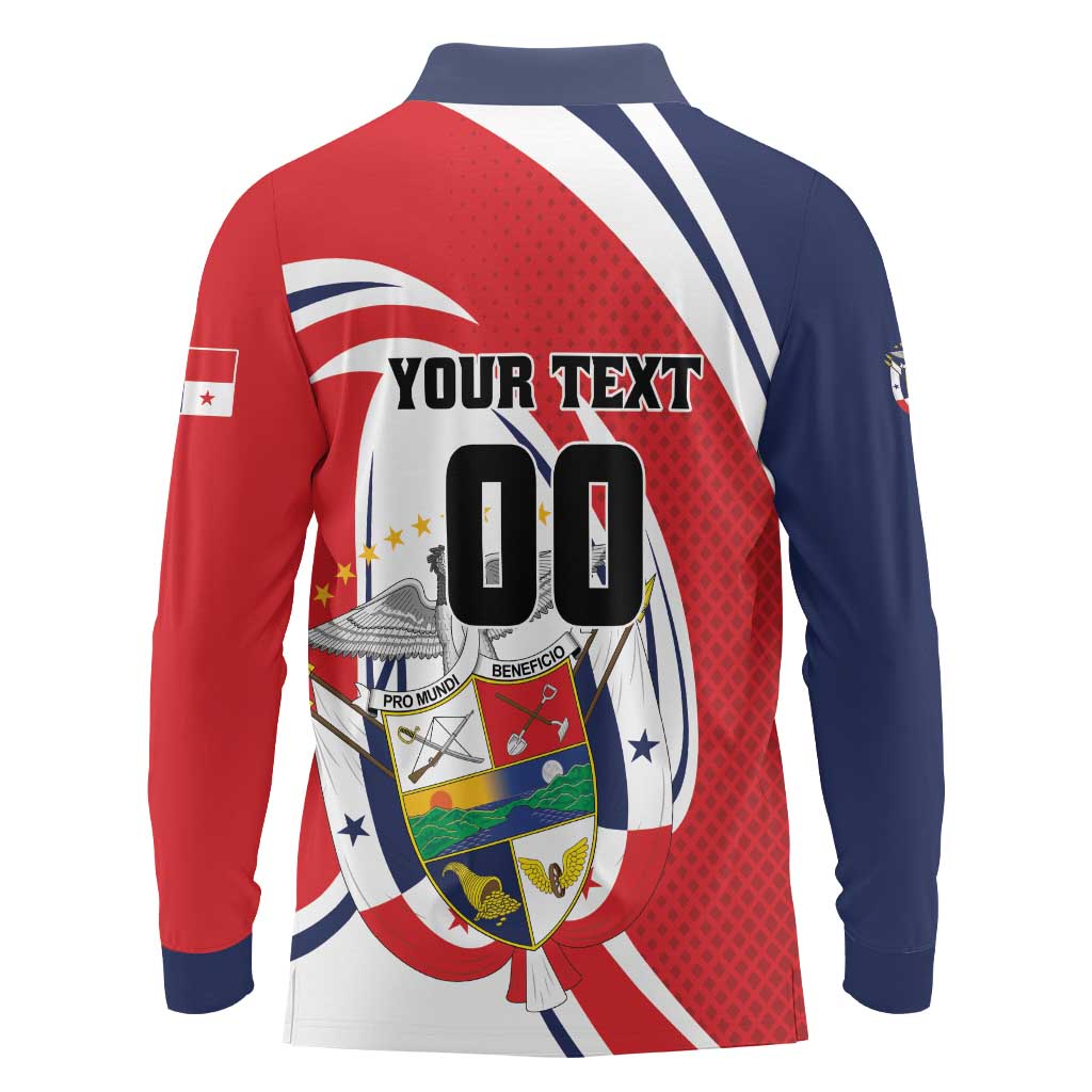 Custom Panama Rugby Long Sleeve Polo Shirt Diablos Rojos Go Champions