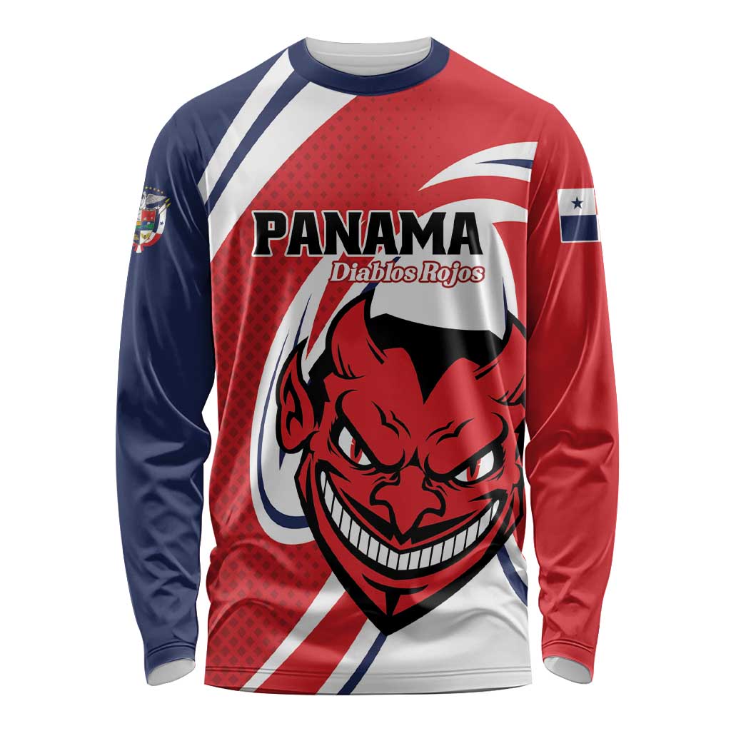 Custom Panama Rugby Long Sleeve Shirt Diablos Rojos Go Champions