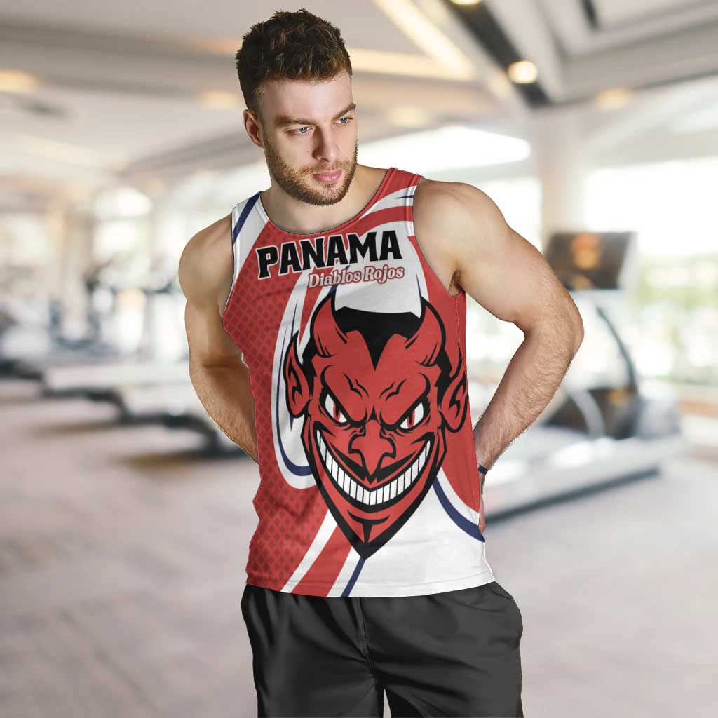 Custom Panama Rugby Men Tank Top Diablos Rojos Go Champions
