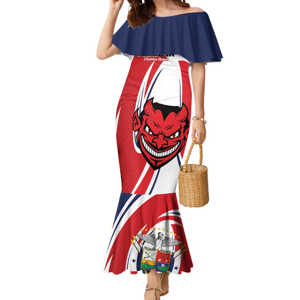 Custom Panama Rugby Mermaid Dress Diablos Rojos Go Champions