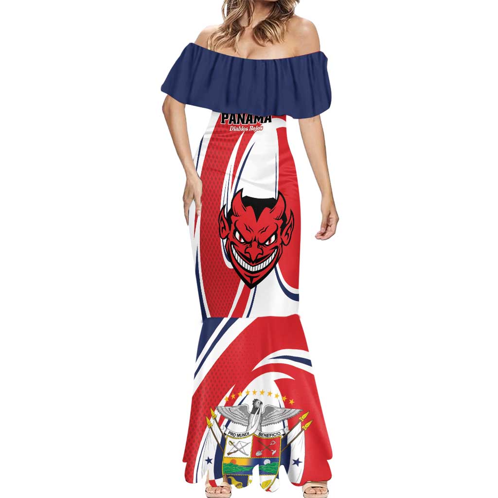 Custom Panama Rugby Mermaid Dress Diablos Rojos Go Champions