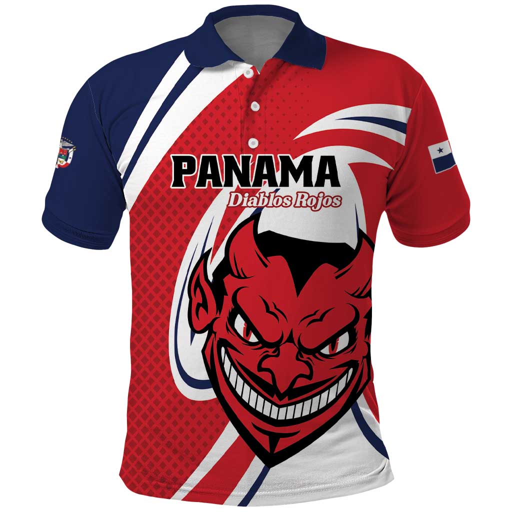 Custom Panama Rugby Polo Shirt Diablos Rojos Go Champions