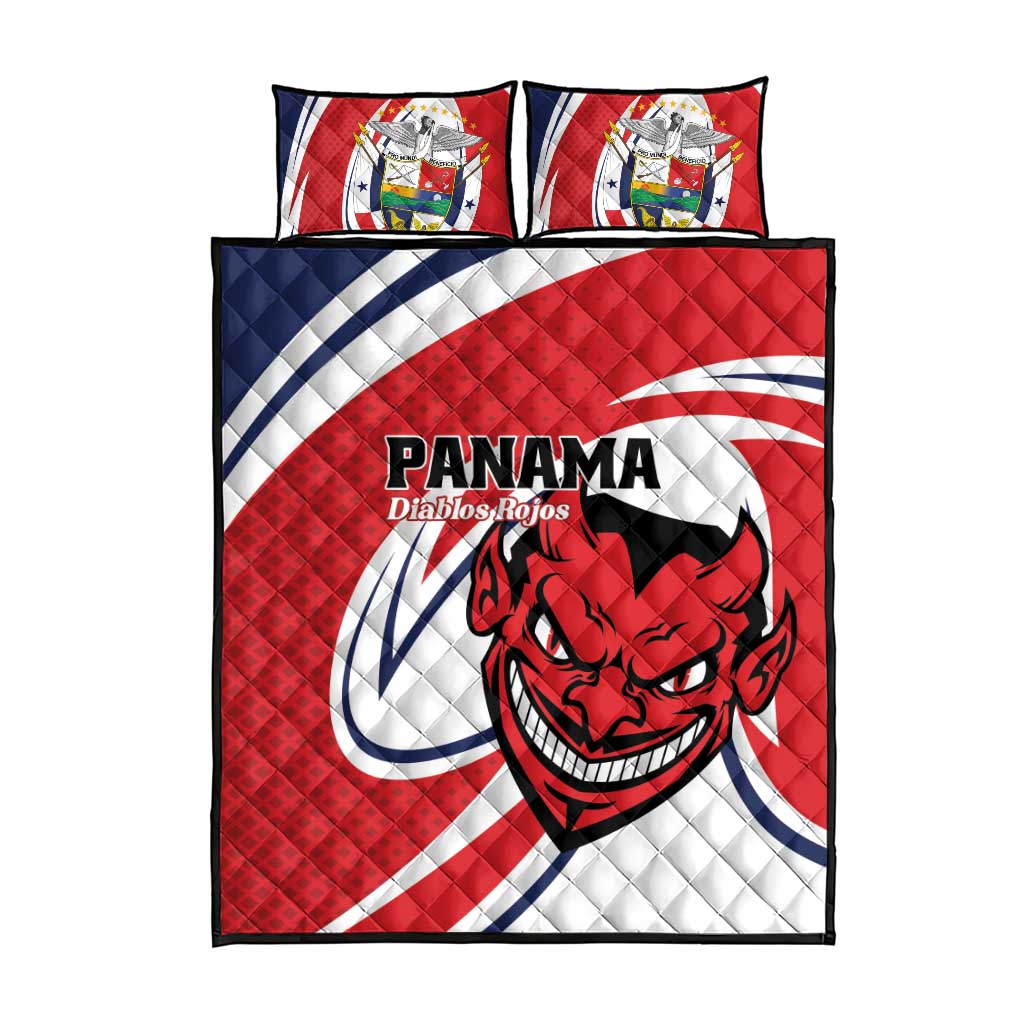 Panama Rugby Quilt Bed Set Diablos Rojos Go Champions