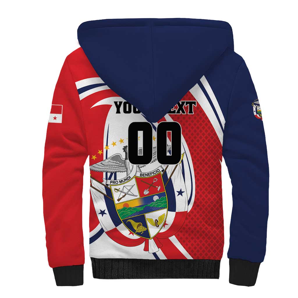 Custom Panama Rugby Sherpa Hoodie Diablos Rojos Go Champions