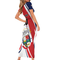Custom Panama Rugby Short Sleeve Bodycon Dress Diablos Rojos Go Champions