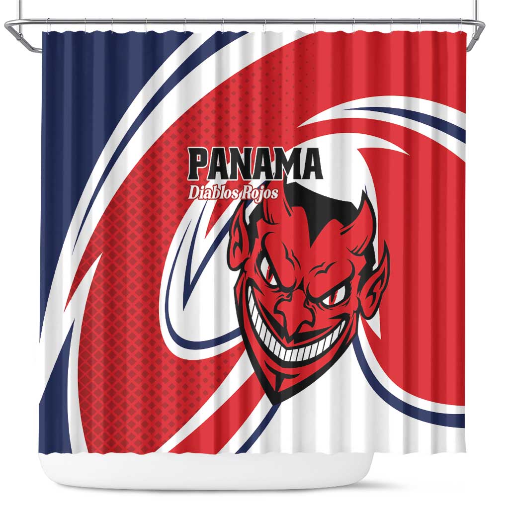 Panama Rugby Shower Curtain Diablos Rojos Go Champions