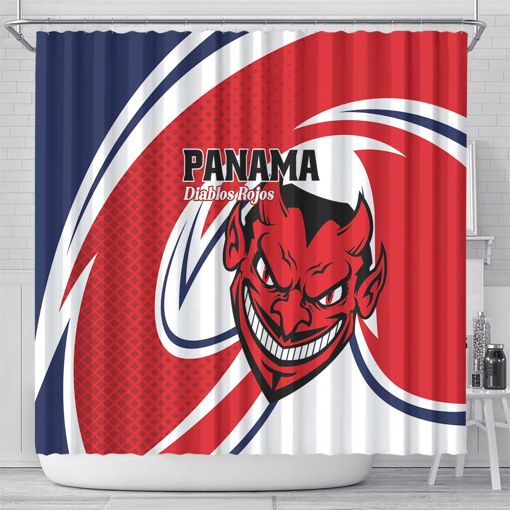 Panama Rugby Shower Curtain Diablos Rojos Go Champions