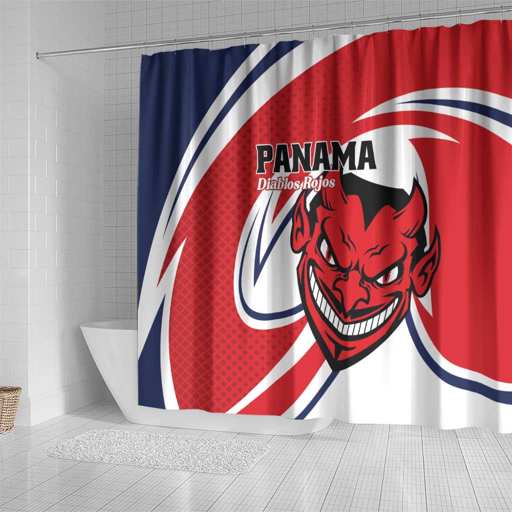 Panama Rugby Shower Curtain Diablos Rojos Go Champions