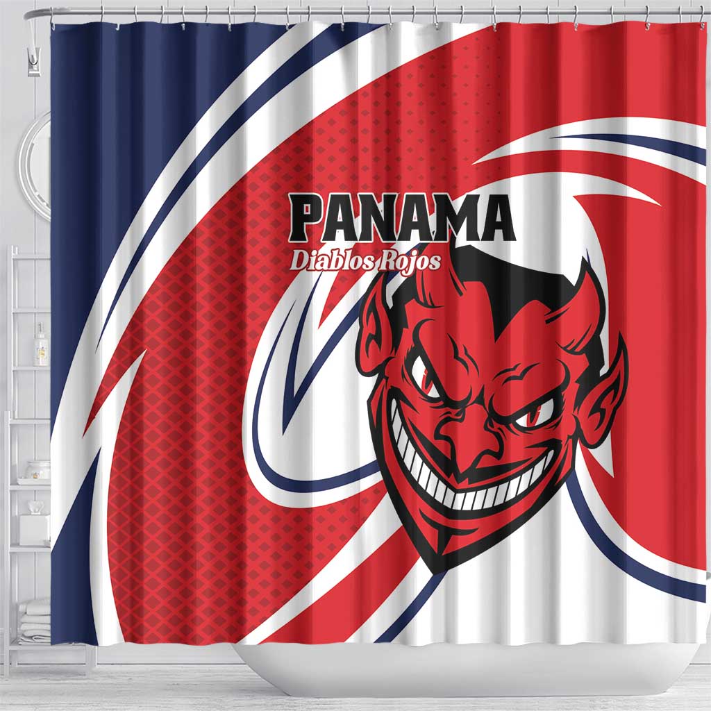 Panama Rugby Shower Curtain Diablos Rojos Go Champions