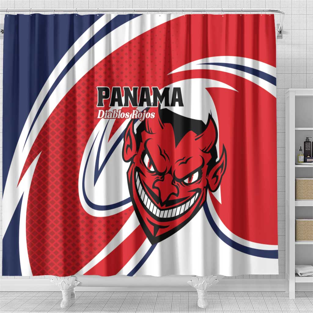 Panama Rugby Shower Curtain Diablos Rojos Go Champions