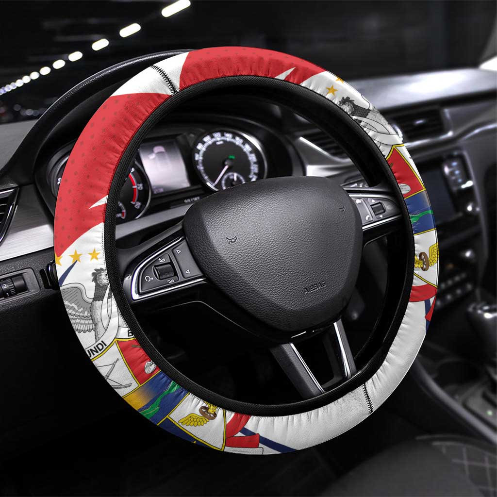 Panama Rugby Steering Wheel Cover Diablos Rojos Go Champions