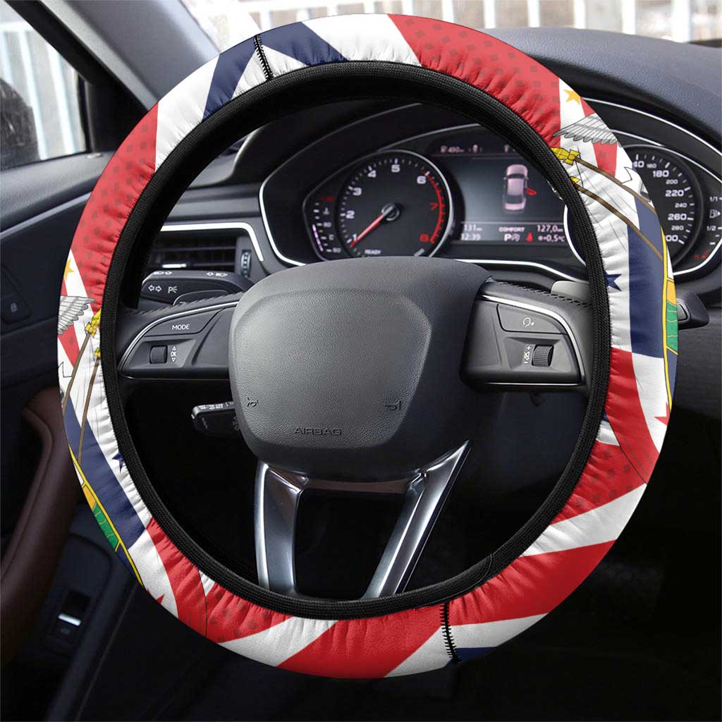 Panama Rugby Steering Wheel Cover Diablos Rojos Go Champions