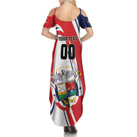 Custom Panama Rugby Summer Maxi Dress Diablos Rojos Go Champions