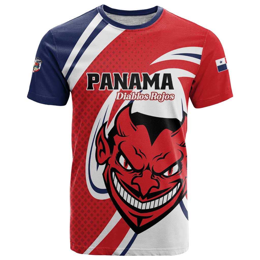 Custom Panama Rugby T Shirt Diablos Rojos Go Champions