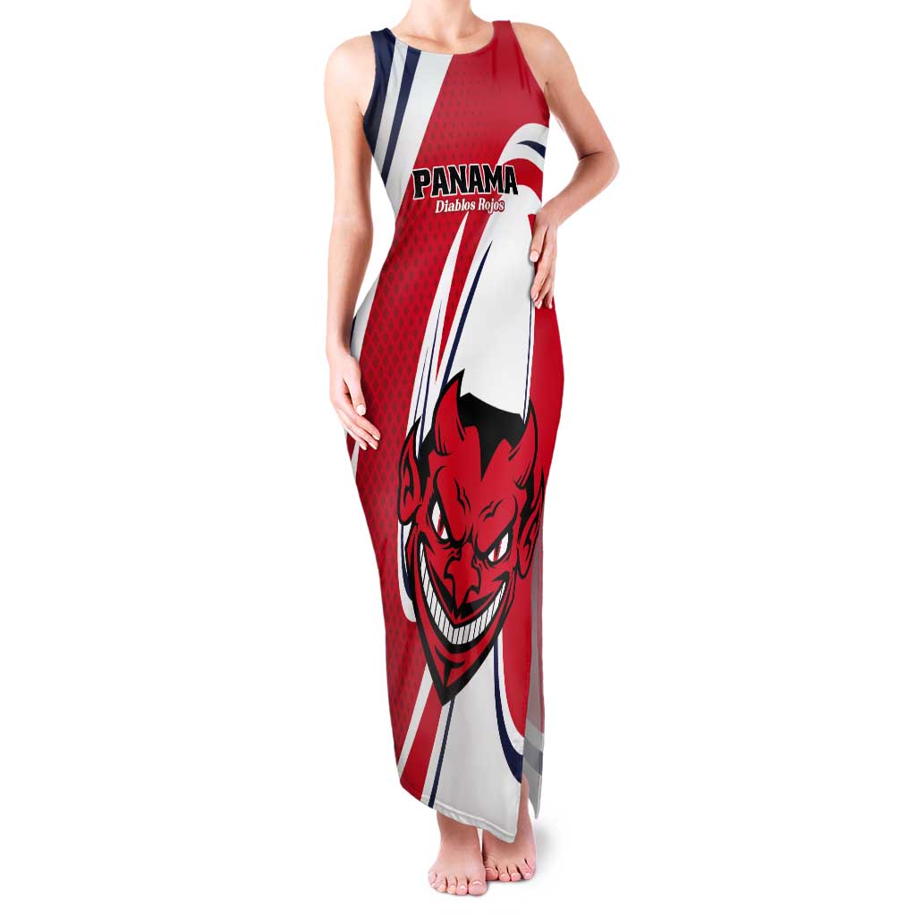 Custom Panama Rugby Tank Maxi Dress Diablos Rojos Go Champions