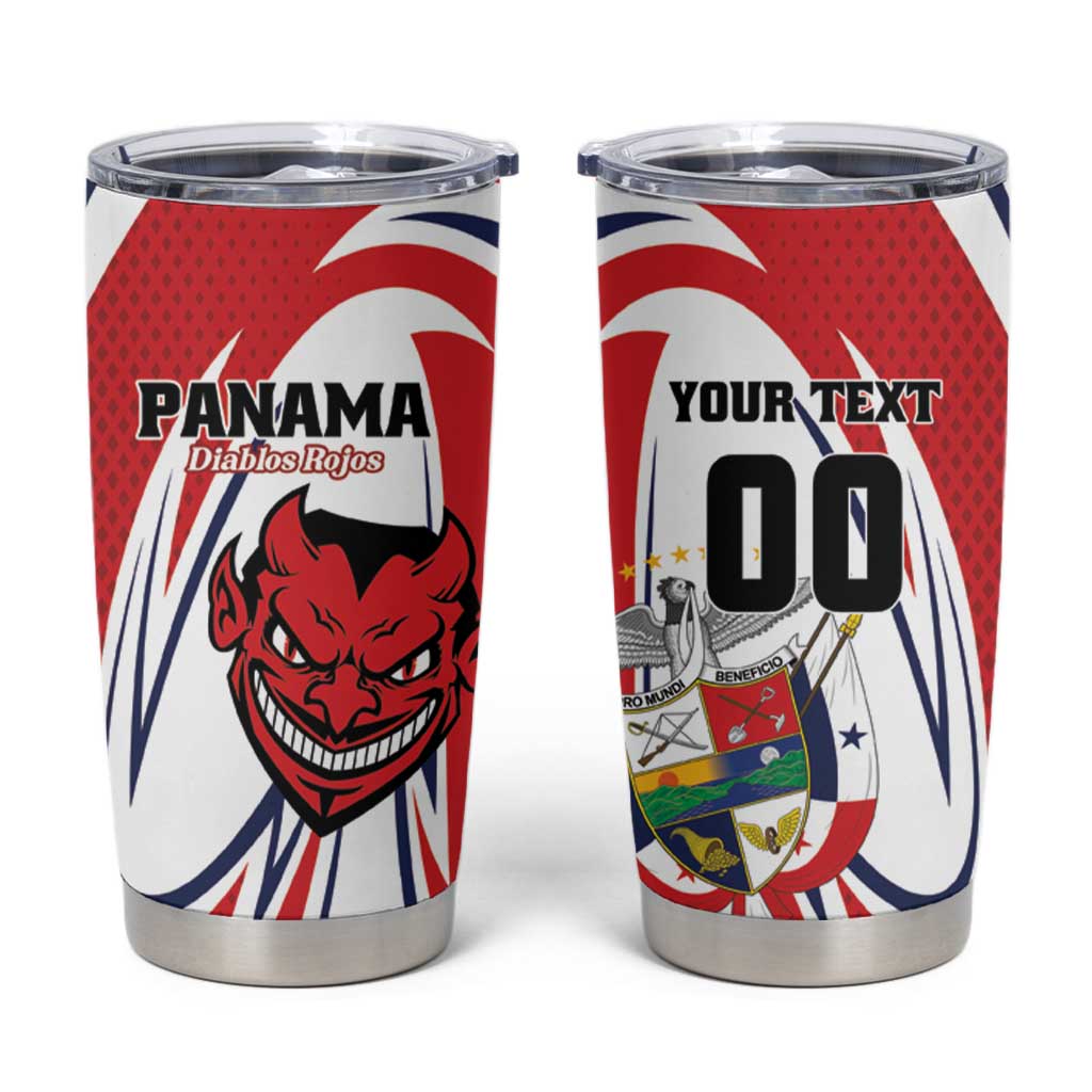 Custom Panama Rugby Tumbler Cup Diablos Rojos Go Champions