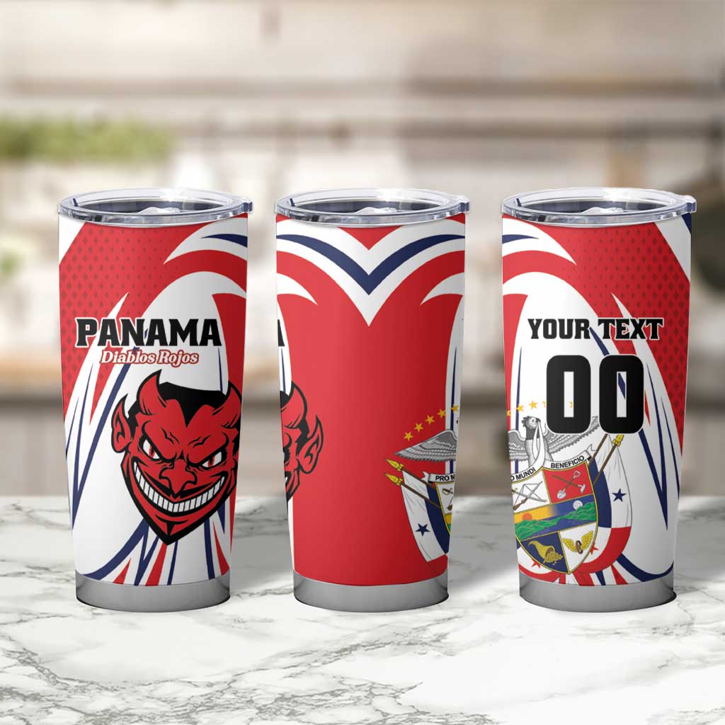 Custom Panama Rugby Tumbler Cup Diablos Rojos Go Champions