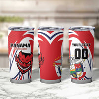 Custom Panama Rugby Tumbler Cup Diablos Rojos Go Champions