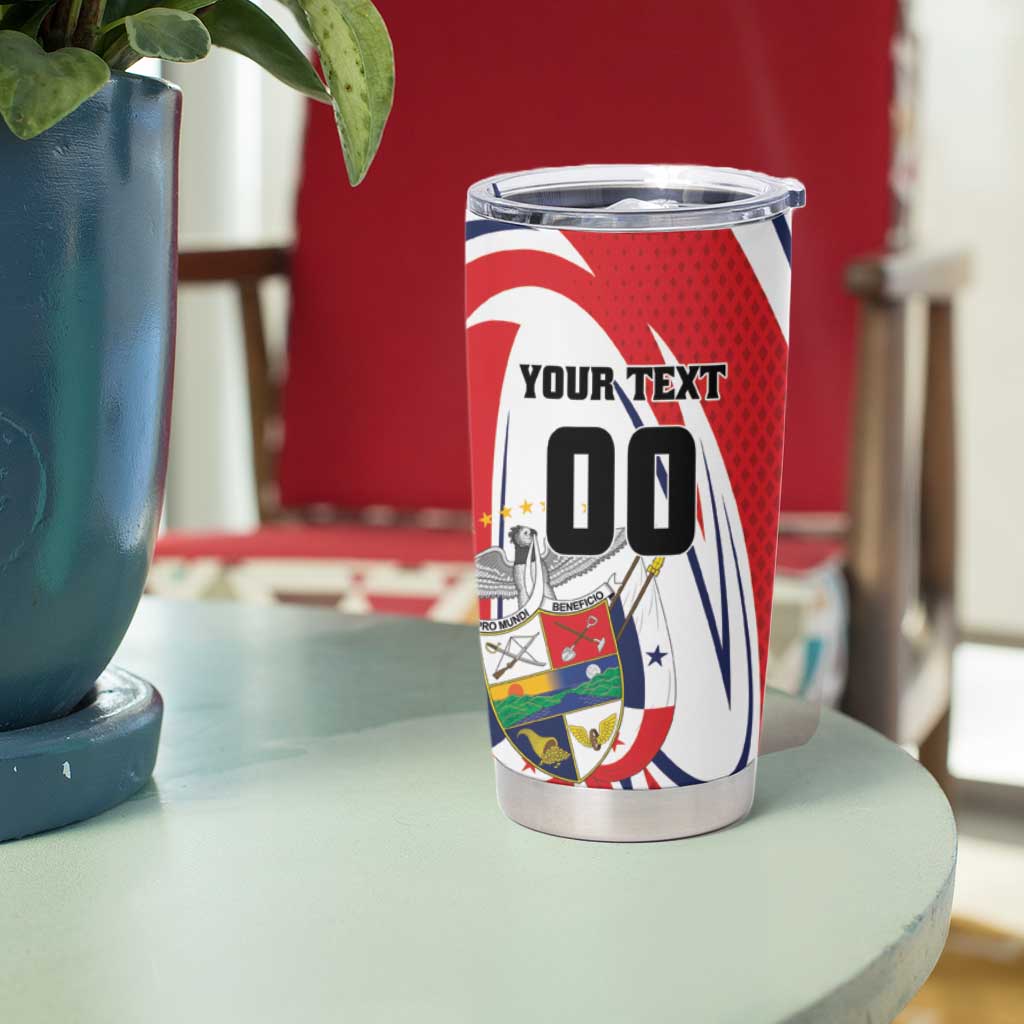 Custom Panama Rugby Tumbler Cup Diablos Rojos Go Champions