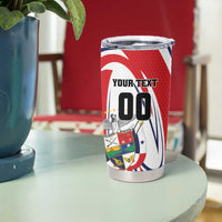 Custom Panama Rugby Tumbler Cup Diablos Rojos Go Champions