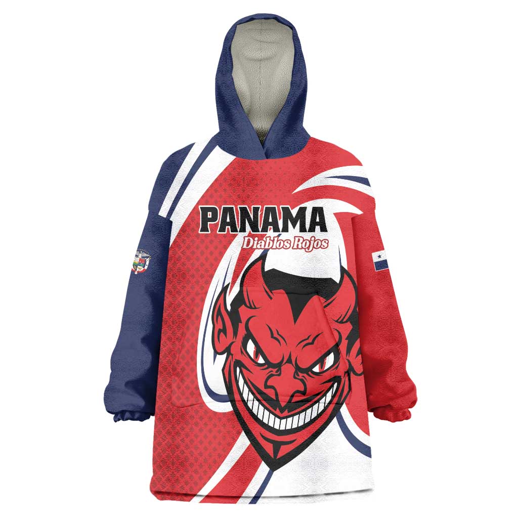 Custom Panama Rugby Wearable Blanket Hoodie Diablos Rojos Go Champions