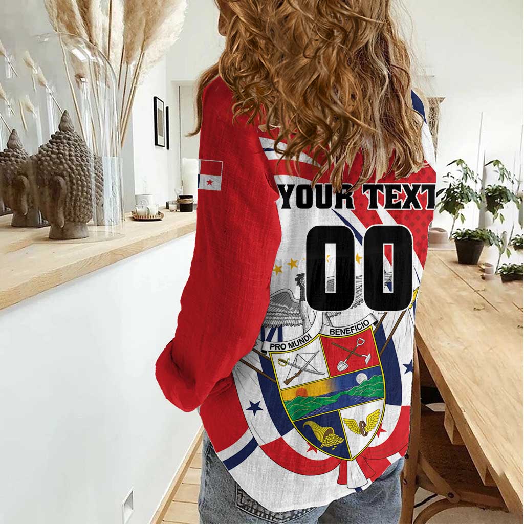 Custom Panama Rugby Women Casual Shirt Diablos Rojos Go Champions